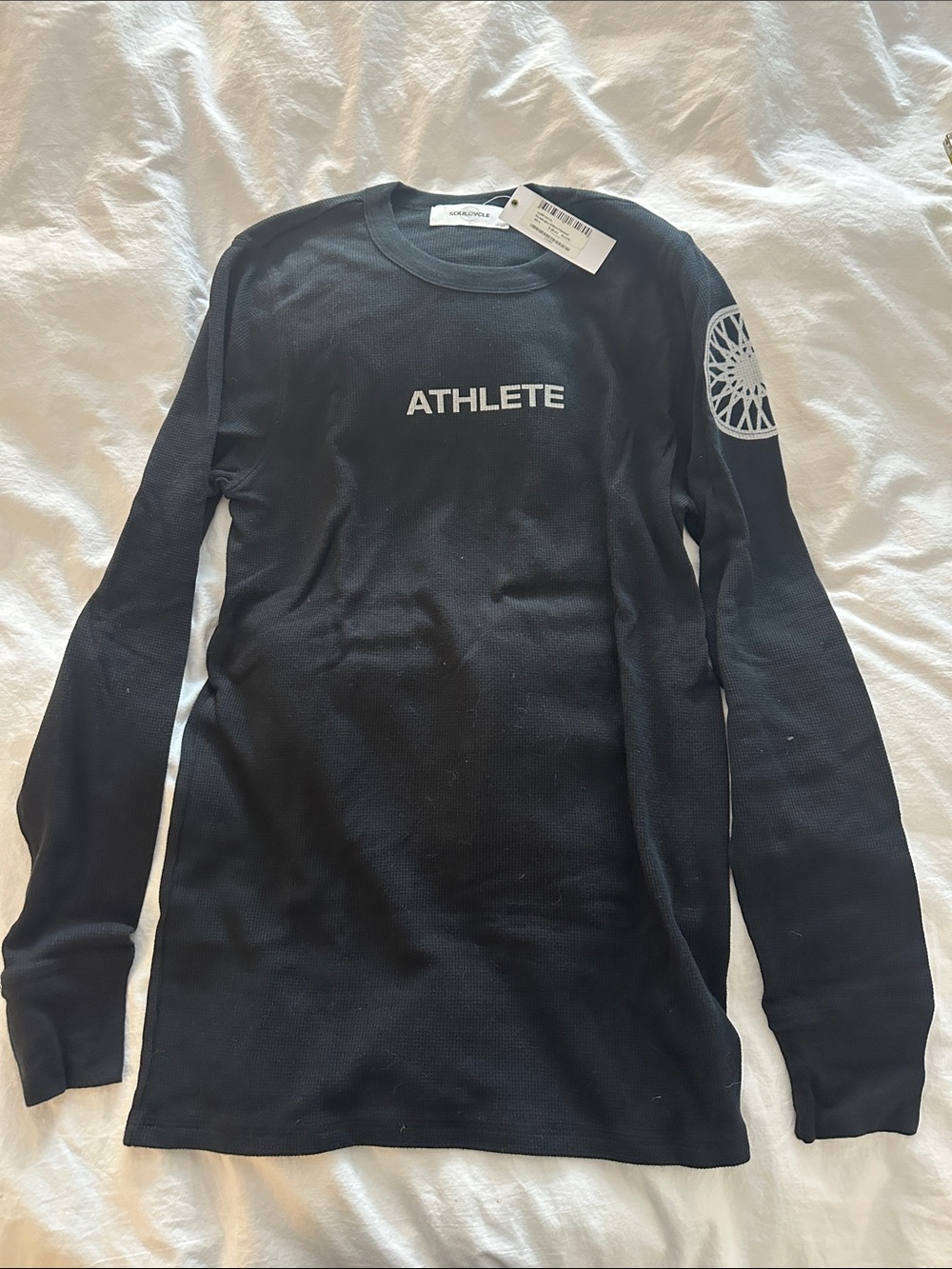 SoulCycle ATHLETE Black Long Sleeve Thermal Top